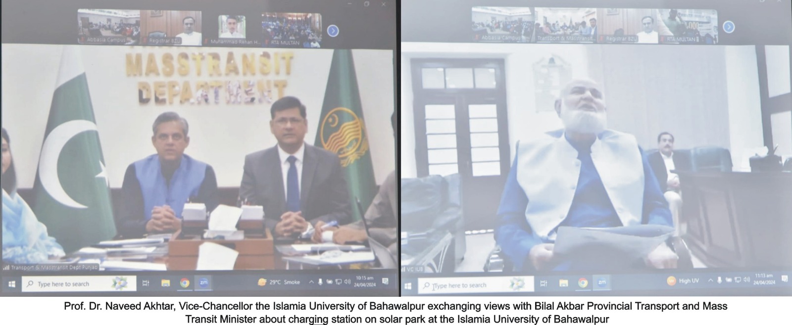 Using Solar Energy for Mobility: Punjab Chief Minister's Initiative at the Islamia University of Bahawalpur