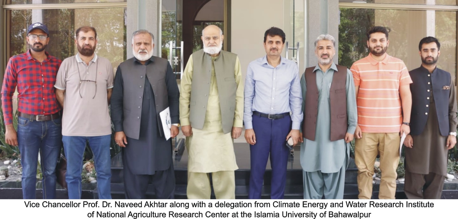 A delegation from NARC's Climate Energy and Water Research Institute visited IUB.