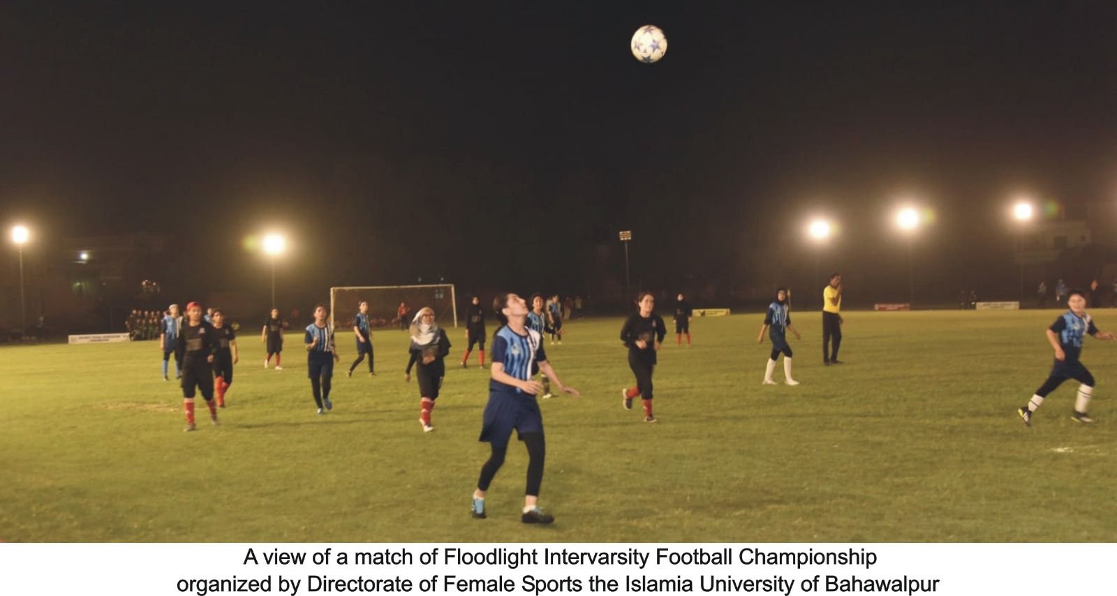 IUB organized Floodlight Intervarsity Women Football Championship in Abbasia Campus in collaboration with HEC Pakistan