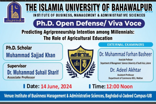 PhD open defense at the Institute of Business Management and Administrative Sciences, IUB