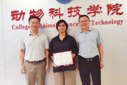 Rabia Tahir, a student of IUB, won the best researcher award at the International Education Forum held in China