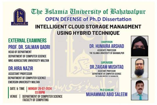 PhD open defense at the Department of Computer Science, IUB