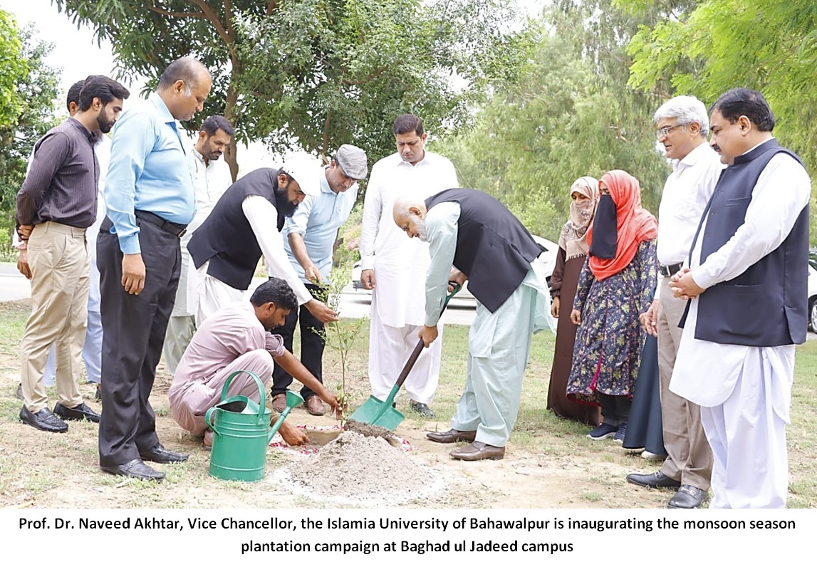 IUB and Faizan Global Relief Foundation have started a monsoon season plantation campaign at Baghdad-ul-Jadeed Campus