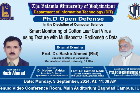 PhD open defense at the Department of Information Technology, IUB