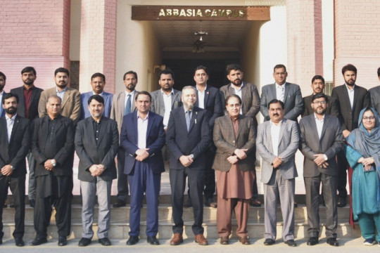 VC Prof. Dr. Muhammad Kamran discusses the important role of academia and banking development in NIBAF training