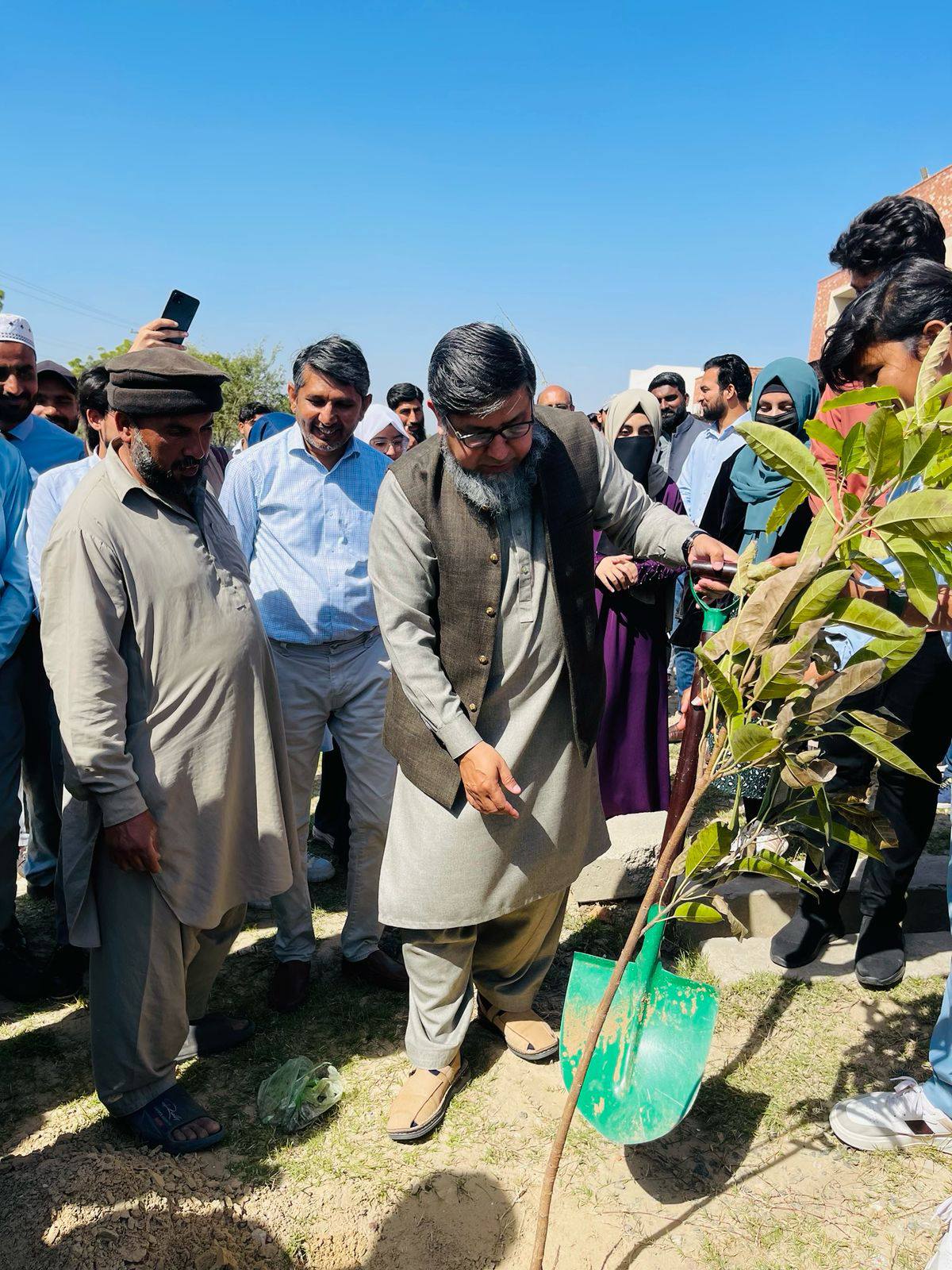 A spring tree plantation campaign was organized by the Faculty of Management Sciences and Commerce, IUB.