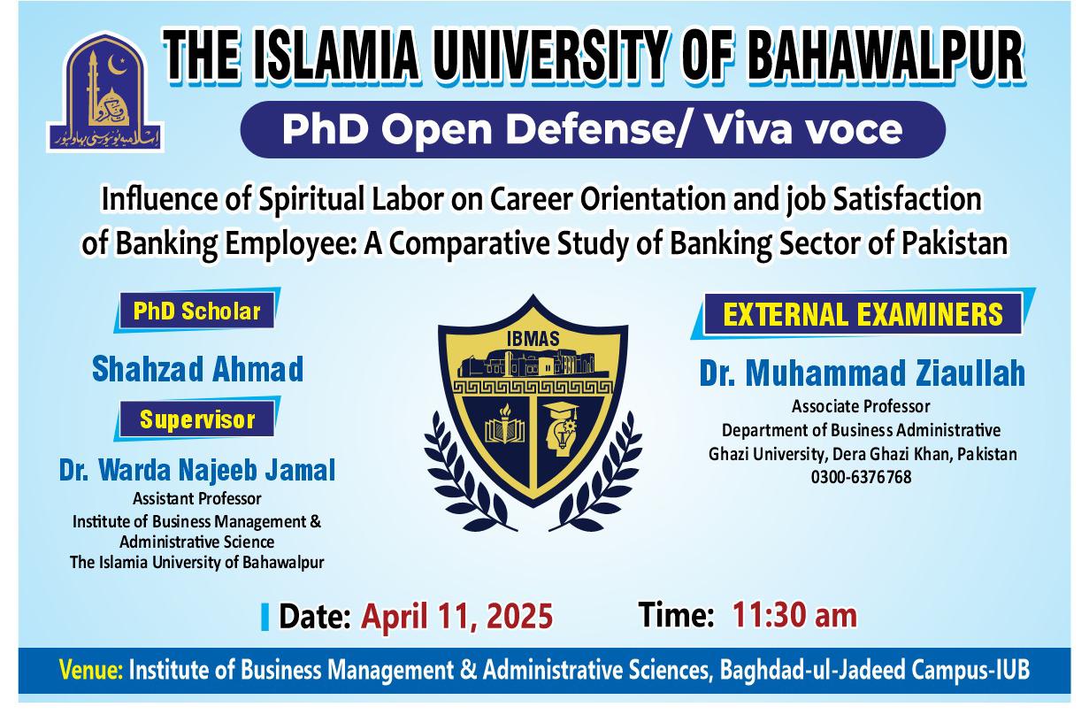 Shahzad Ahmad, a PhD scholar at the IBMAS, will have an open defense on April 11, 2025.