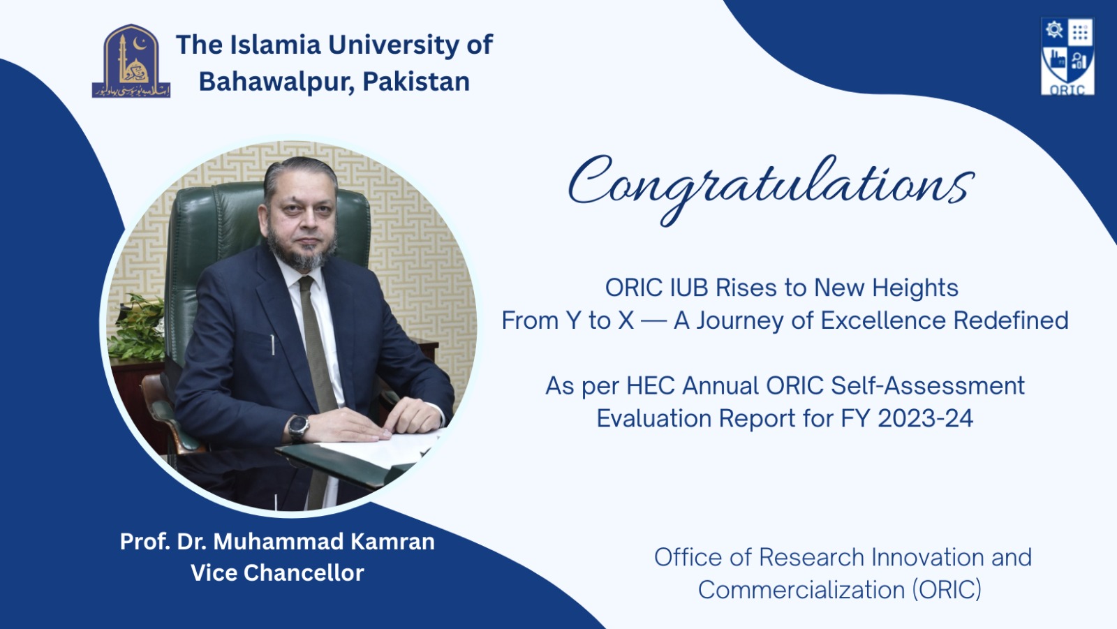 Another milestone for IUB: ORIC IUB’s progress recognized in HEC’s annual evaluation