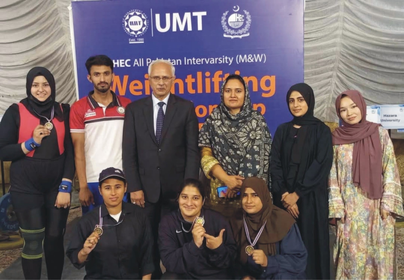 IUB team won 1 silver and 3 bronze medals in All Pakistan Intervarsity Women’s Weightlifting Championship 2024–25