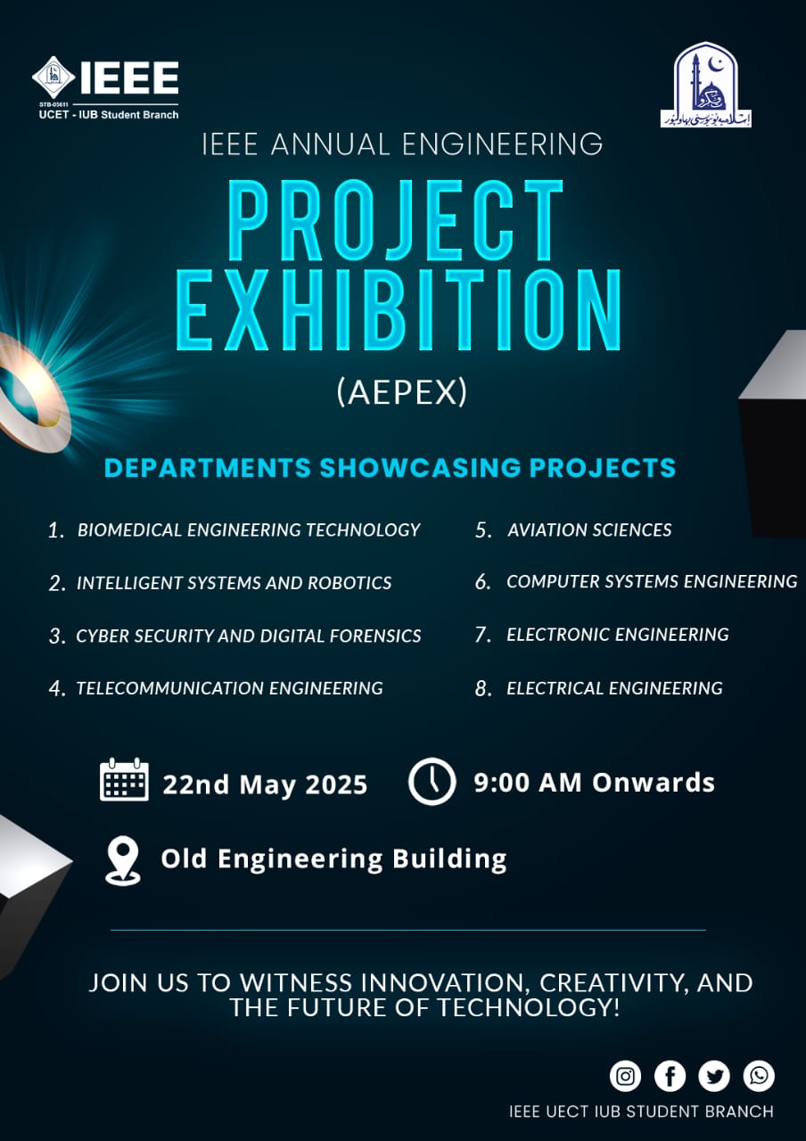 Students of Faculty of Engineering and Technology, IUB will Presents Project Exhibitions on 22 May 2025