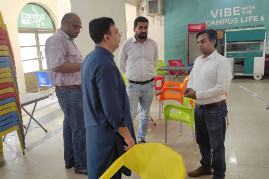 The IUB Mess and Canteen Committee inspected the facilities of the University Canteen and Hostel Mess.