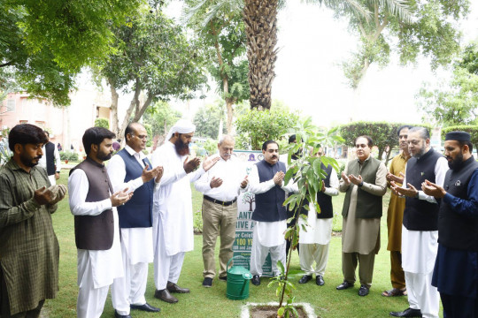 A tree plantation drive was launched in connection with the IUB's 100th year and the Independence Day celebrations.