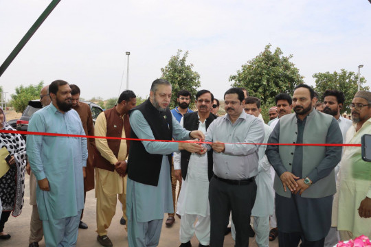 Inauguration of the furniture manufacturing unit established at the Islamia University of Bahawalpur.