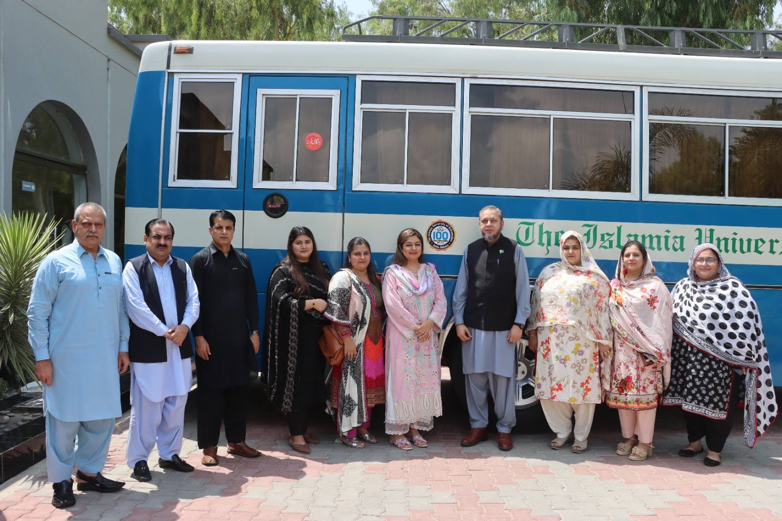 In this connection of 100th anniversary, the Transport Division of IUB has placed the centenary logo on the buses.