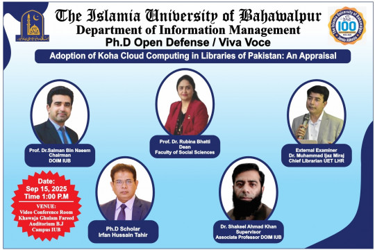 Irfan Hussain Tahir, a PhD scholar of the Information Management, will have his open defense on Sep 15, 2025.