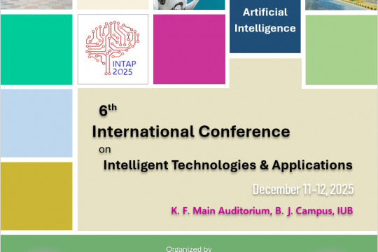 6th International Conference on Intelligent Technologies & Applications will take place at IUB from December 11, 2025.