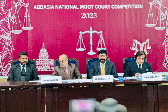Abbasia National Moot Court Competition was organized by the Islamia University of Bahawalpur.