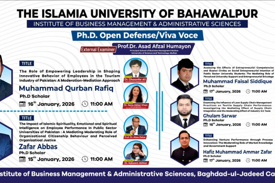PhD Defense of five scholars from IBMAS will be held on 15th, 16th, and 17th January 2026