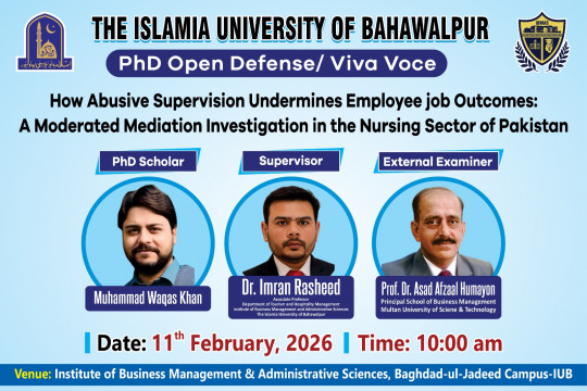 On February 11, 2026, two IBMAS PhD scholars will defend their thesis.