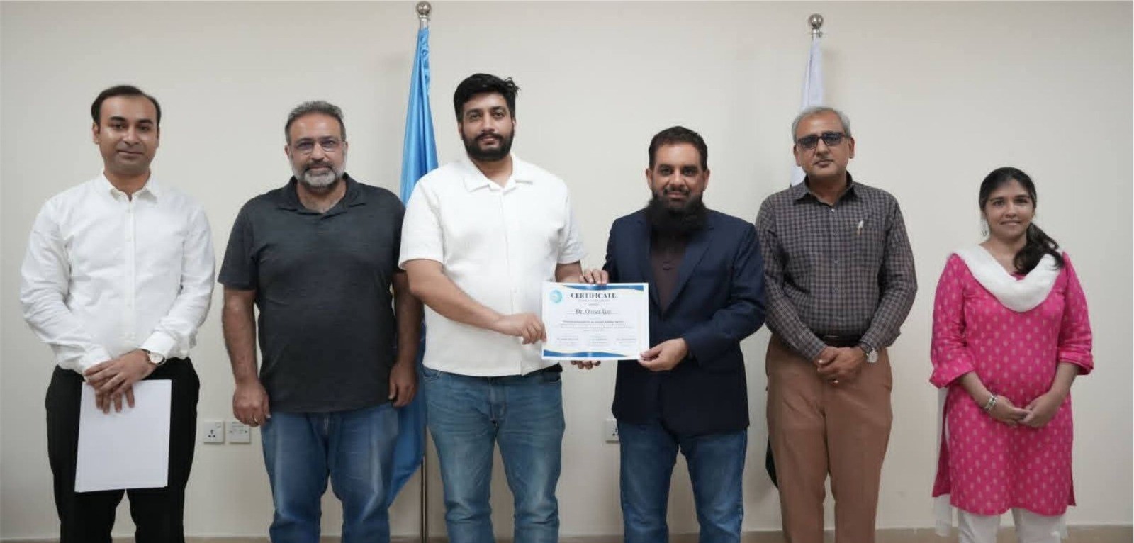 IUB's Engr. Qaiser Ijaz has successfully completed the first Master Training Program organized by the NUCES, Islamabad