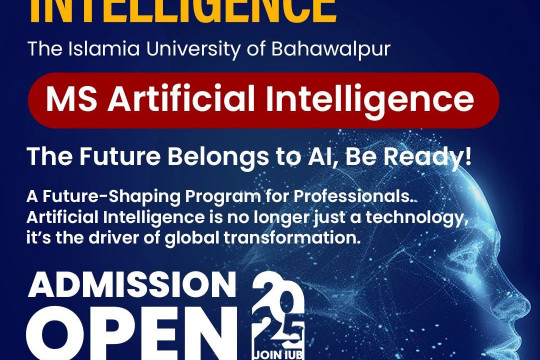 Admissions Open Now! MS Artificial Intelligence at IUB