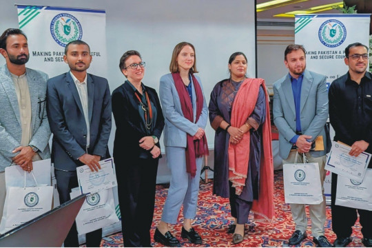 IUB student Uzair Sonu got consolation prize (fourth position) in a NACTA short film competition