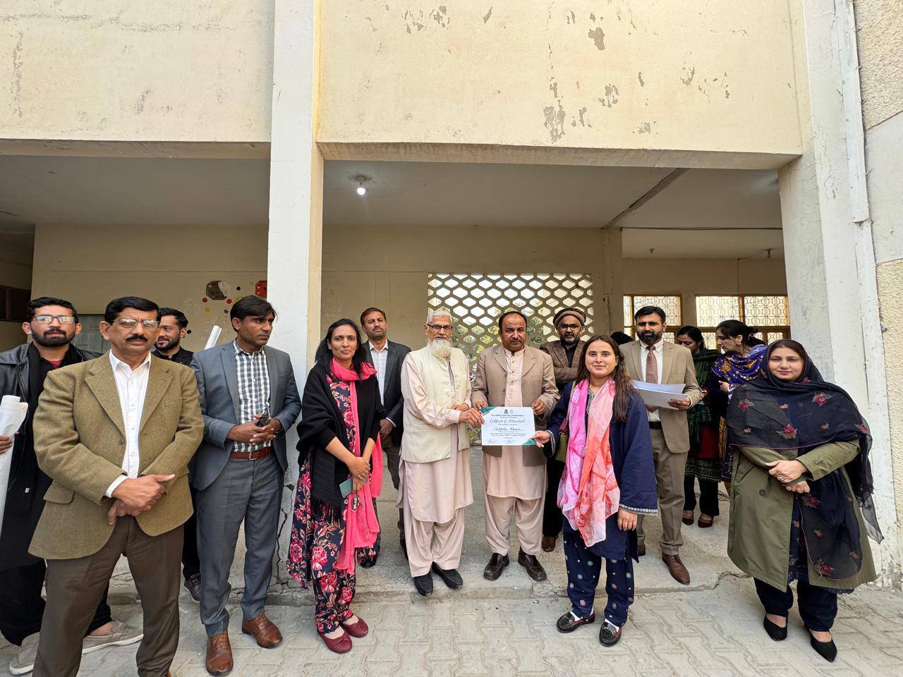 Final-semester students of BS Physics organized poster presentations to highlight their research work.