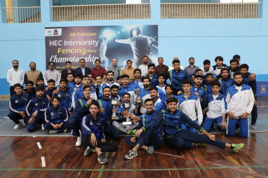 HEC All Pakistan Intervarsity Fencing (Men) Championship 2025-26 held at the Islamia University of Bahawalpur