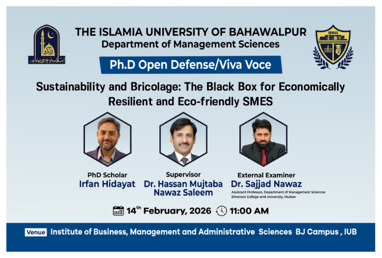 On February 14, 2026, Irfan Hidayat, an IBMAS PhD scholar, will defend his thesis.