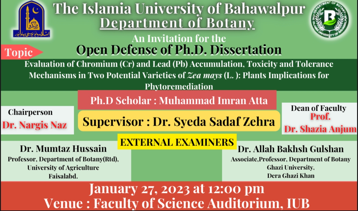 PhD open Defense at Department of Botany (III)
