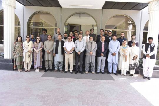 Vice Chancellor Thal University Bhakkar Prof. Dr. Saeed Ahmed Buzdar along with his team, visited the IUB