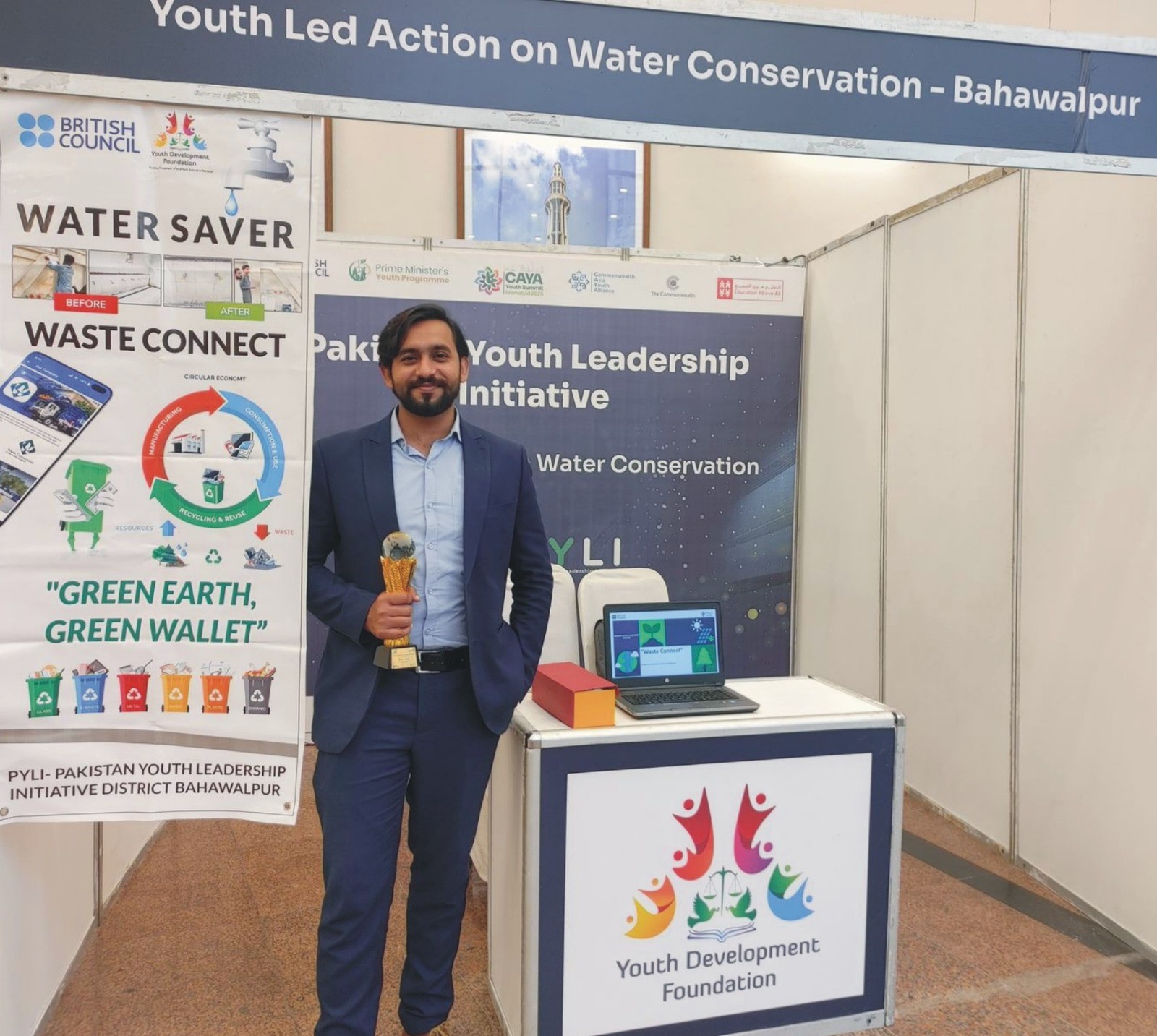 During the Commonwealth Asia Youth Alliance Summit, IUB alumnus Tauseef Ahmed got an appreciation award