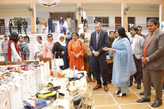 IUB conducted an art exhibition at the University College of Arts and Design to mark International Women's Day 2025
