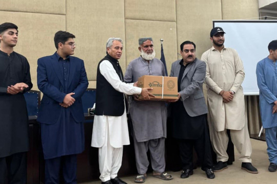 Umeed-e-Seher Pakistan Volunteer Group successfully organized an Eid Ration Distribution event at the IUB