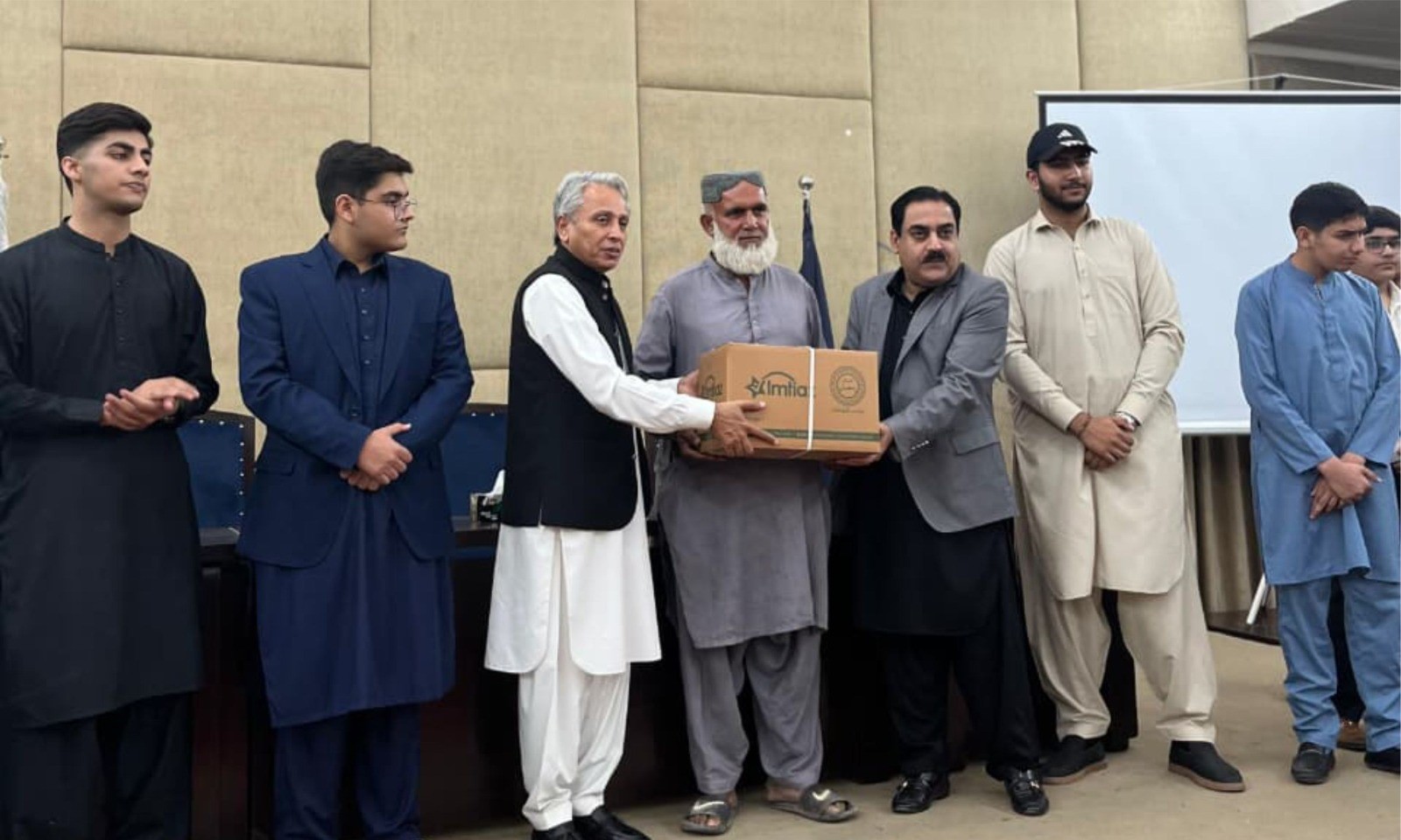 Umeed-e-Seher Pakistan Volunteer Group successfully organized an Eid Ration Distribution event at the IUB