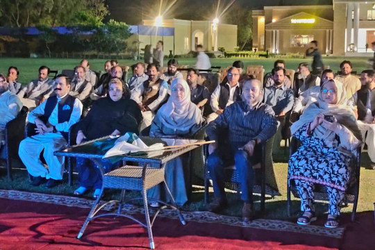 Honorable Vice Chancellor Prof. Dr. Muhammad Kamran joined the live telecast of DG ISPR