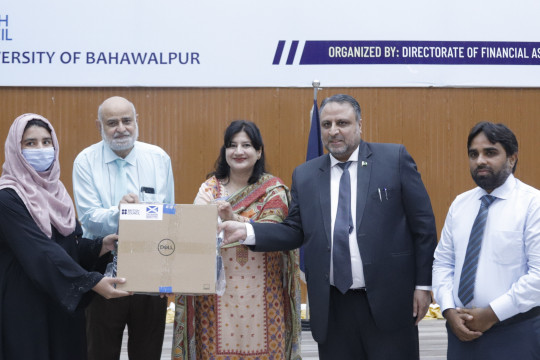 British Council Distributes 56 Laptops to IUB Female Students