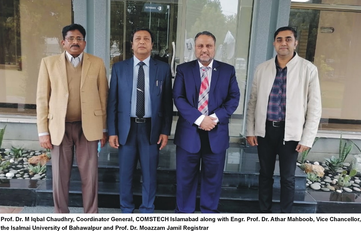 Coordinator General, COMSTECH Islamabad has appreciated the extraordinary developmental activities underway at IUB