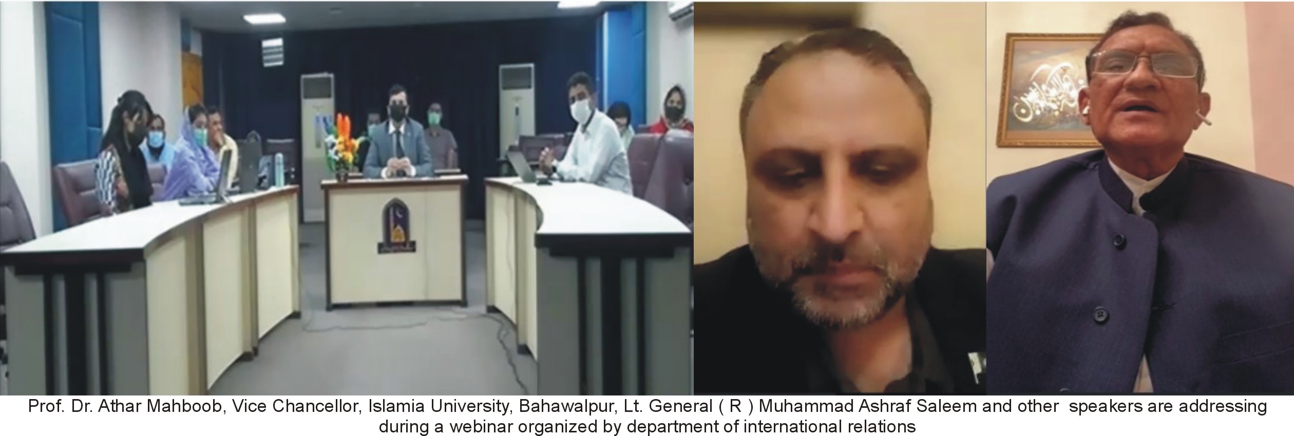 A webinar on Pakistan’s Geostrategic Importance organized by IUB