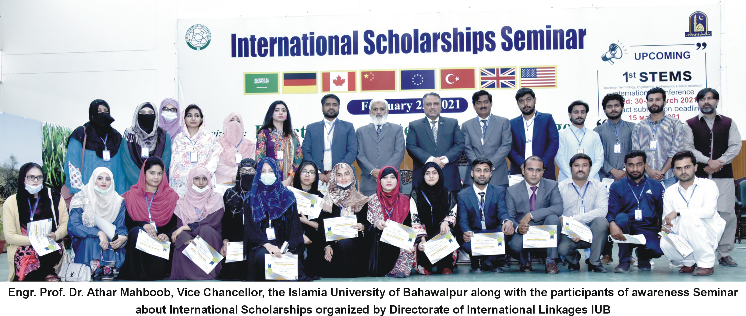 Directorate of International Linkages, IUB organized Awareness Seminar abut International Scholarships