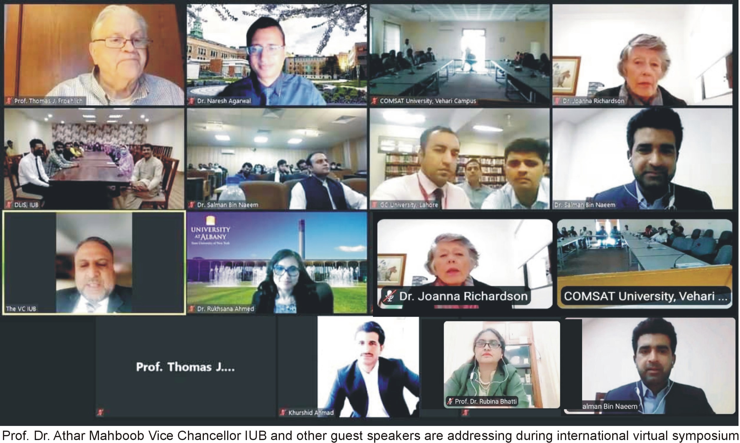 IUB organized International Virtual Symposium on Infodemic Management