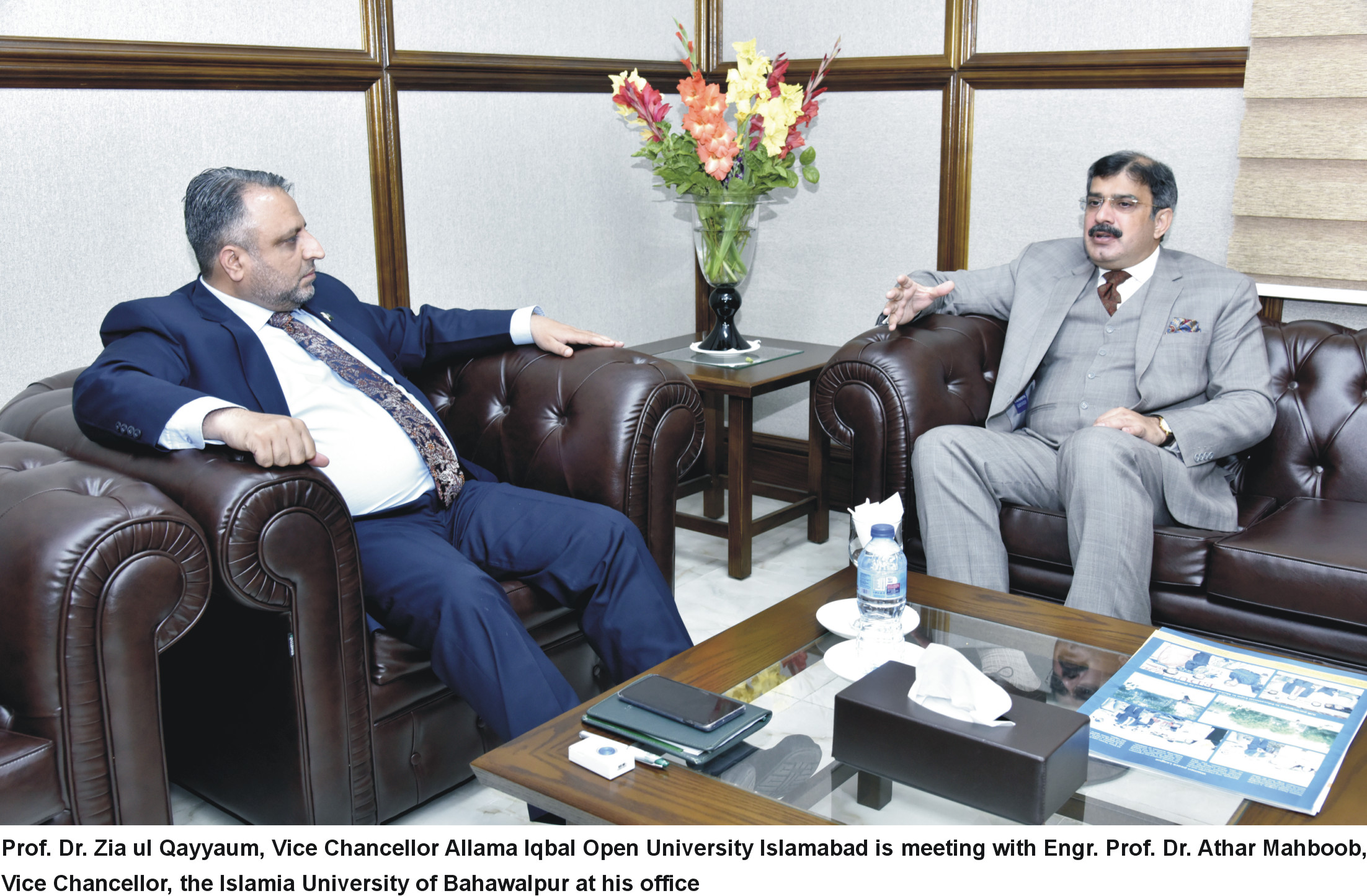 Vice Chancellor Called on Vice Chancellor, Allama Iqbal Open University, Islamabad