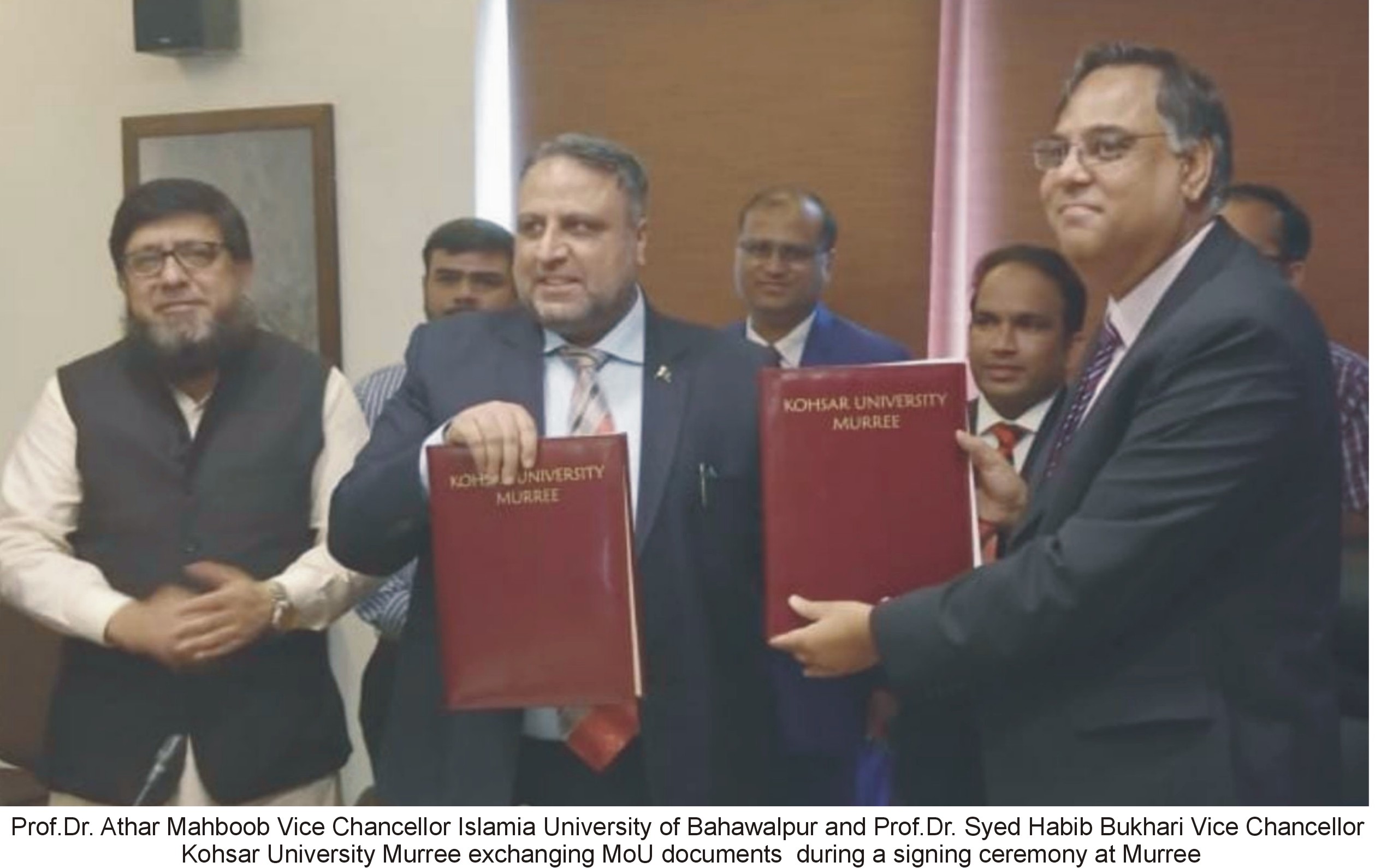 MoU signed between the Islamia University of Bahawalpur Pakistan and Kohsar University Murree