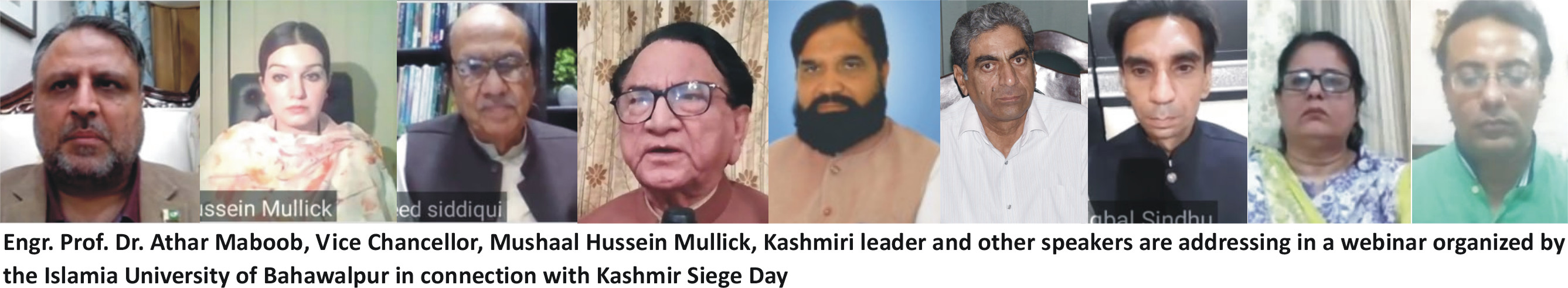 IUB organizes Kashmir Siege Day Webinar