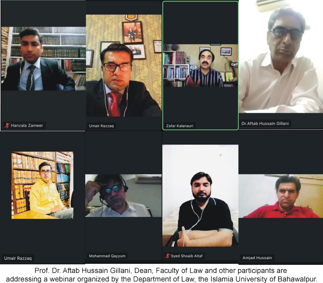 A webinar on Legal Education System in Pakistan Challenges and Way Forward
