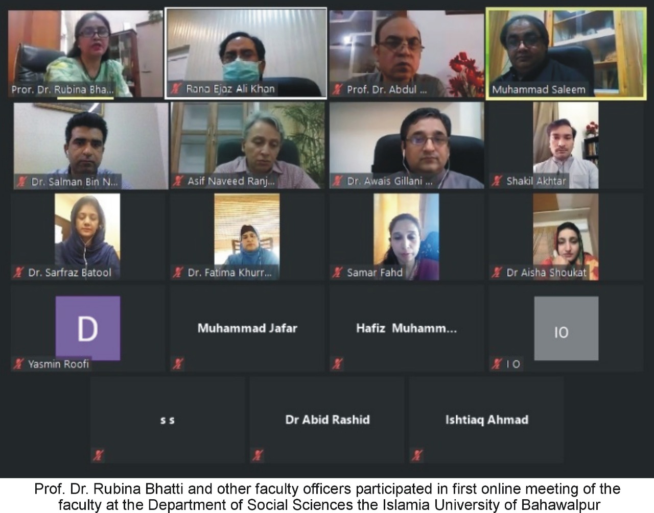 The First Board of Faculty Meeting in the Social Sciences Was Held