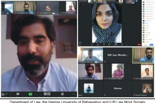 Webinar on International Humanitarian Law and Henry Dunant Law Moot Competition held at IUB