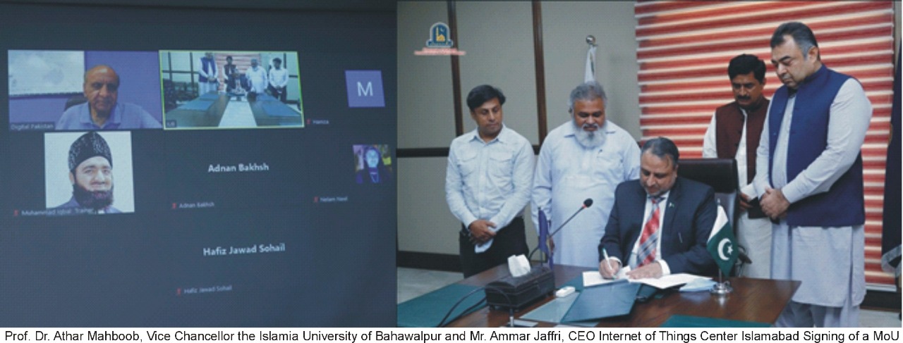 MoU signed between IUB and Internet of Things Center