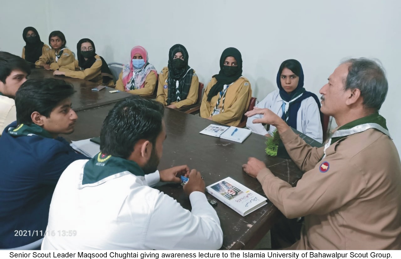 The Islamia University of Bahawalpur Arranged a Motivational Lecture for its Scouts