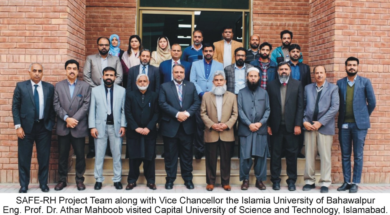 SAFE-RH Project Team along with Vice Chancellor IUB visited Capital University of Science and Technology, Islamabad